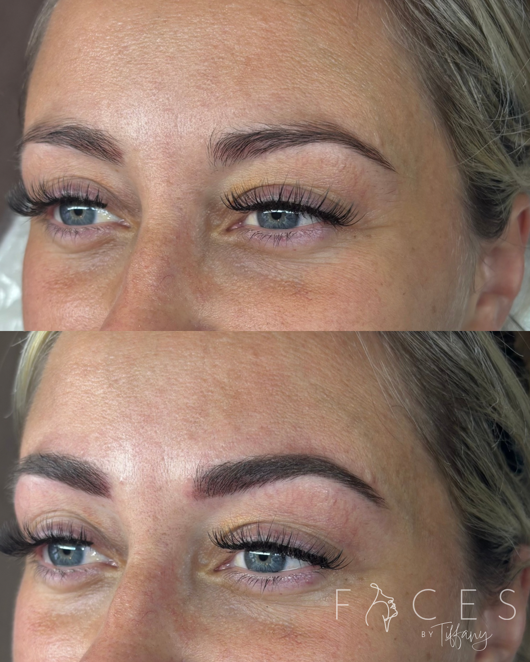Hairstroke eyebrow permanent makeup result