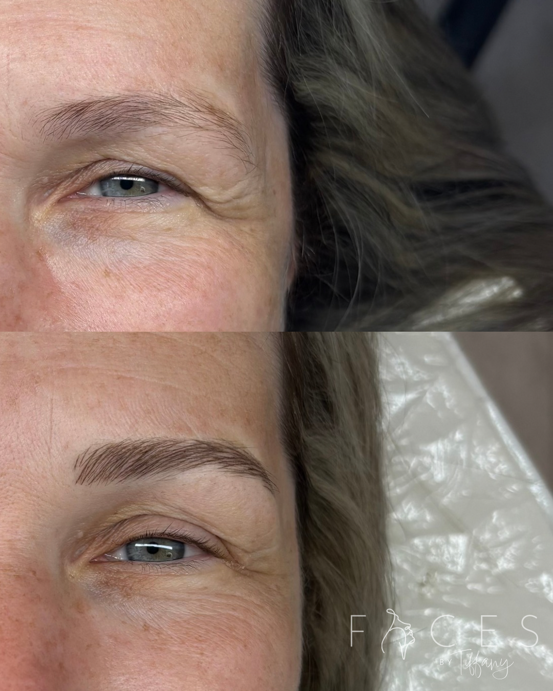Natural eyebrow enhancement result