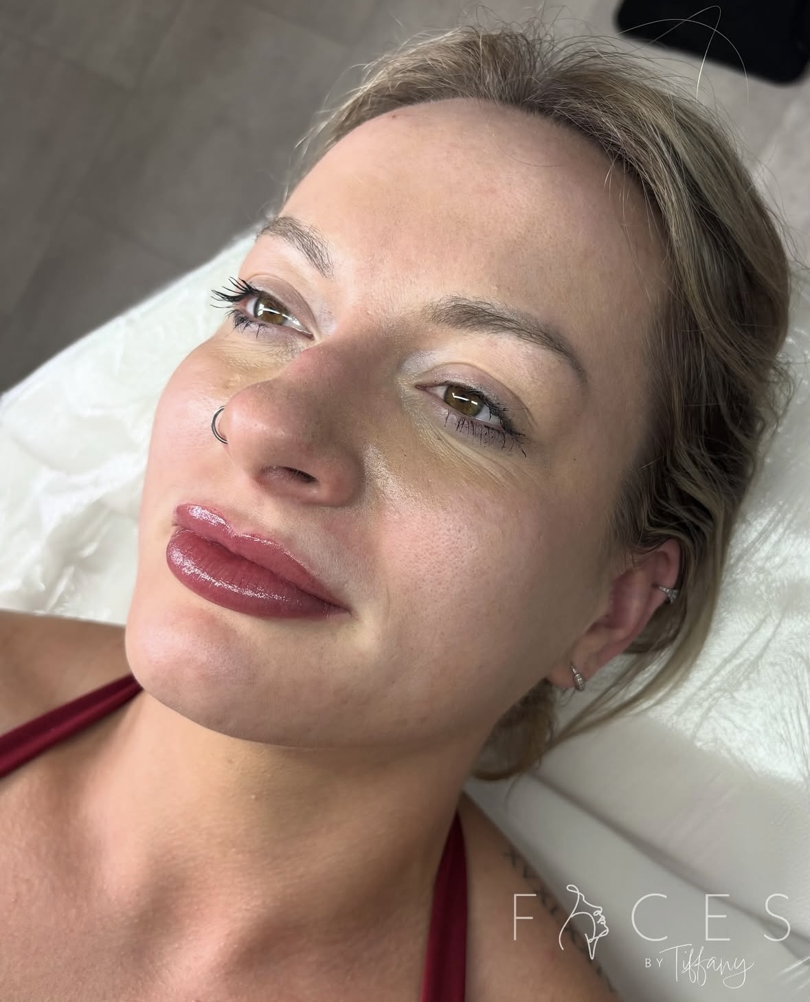 Full face permanent makeup results, Faces by Tiffany Exeter studio
